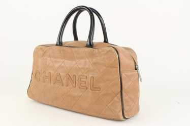 Chanel Chanel Black x Blush Pink Caviar Leather B… - image 1