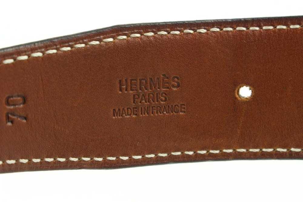 Hermes Hermès Black x Silver Reversible Cadena H … - image 9