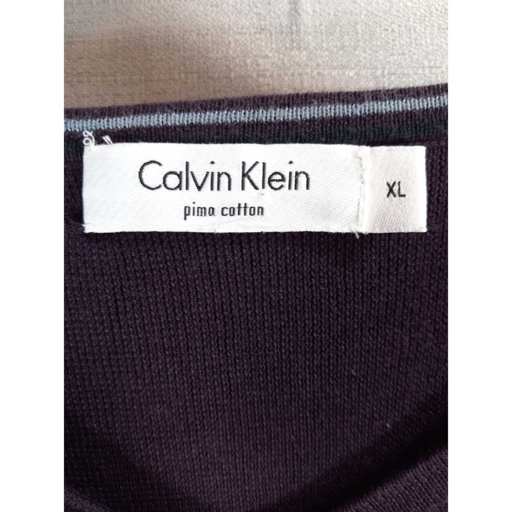 Calvin Klein Calvin Klein Sweater Mens XL Maroon … - image 3
