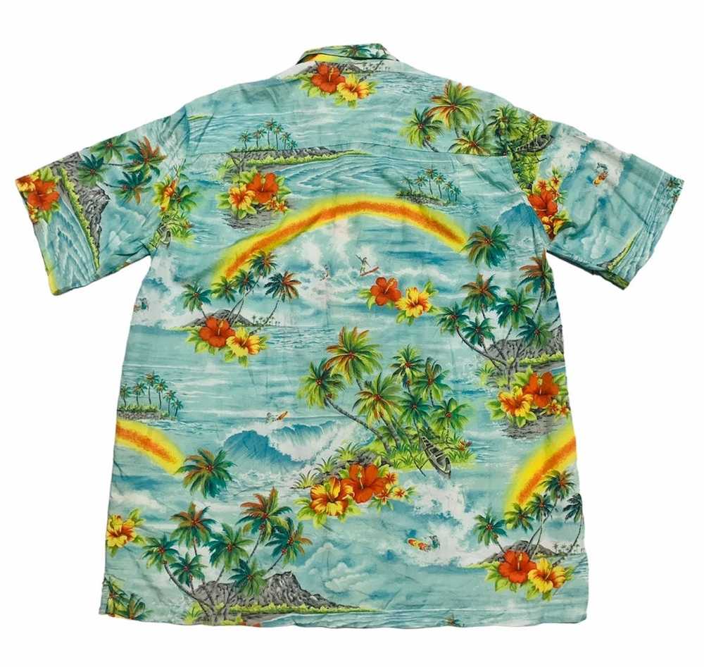 Hawaiian Shirt × Surf Style × Vintage 90s Rayon h… - image 2