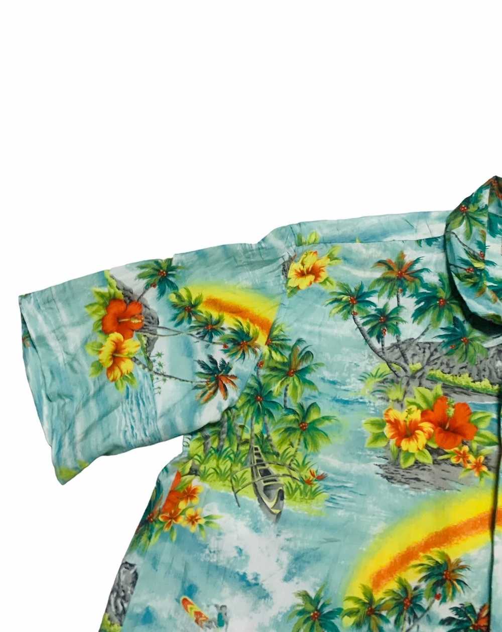 Hawaiian Shirt × Surf Style × Vintage 90s Rayon h… - image 3