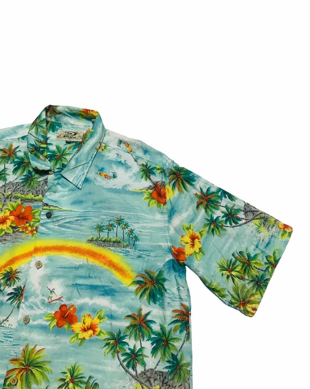 Hawaiian Shirt × Surf Style × Vintage 90s Rayon h… - image 4