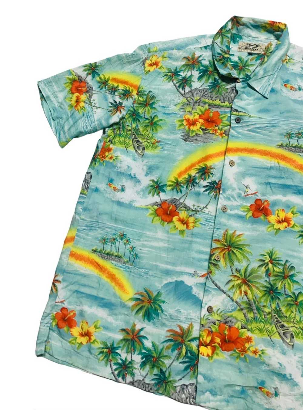 Hawaiian Shirt × Surf Style × Vintage 90s Rayon h… - image 5