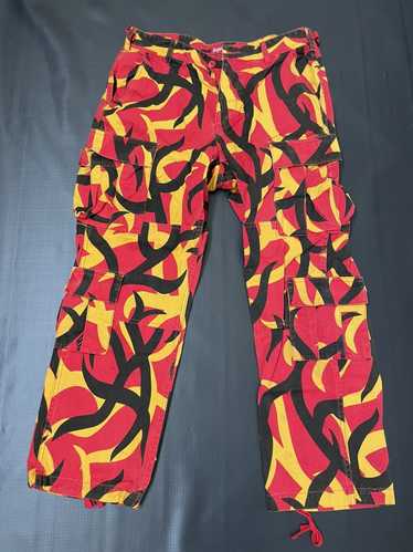 Supreme Supreme Pattern Pants Red Yellow Black - image 1