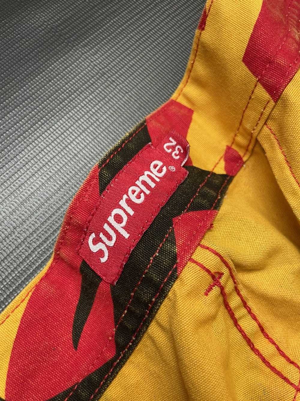 Supreme Supreme Pattern Pants Red Yellow Black - image 4