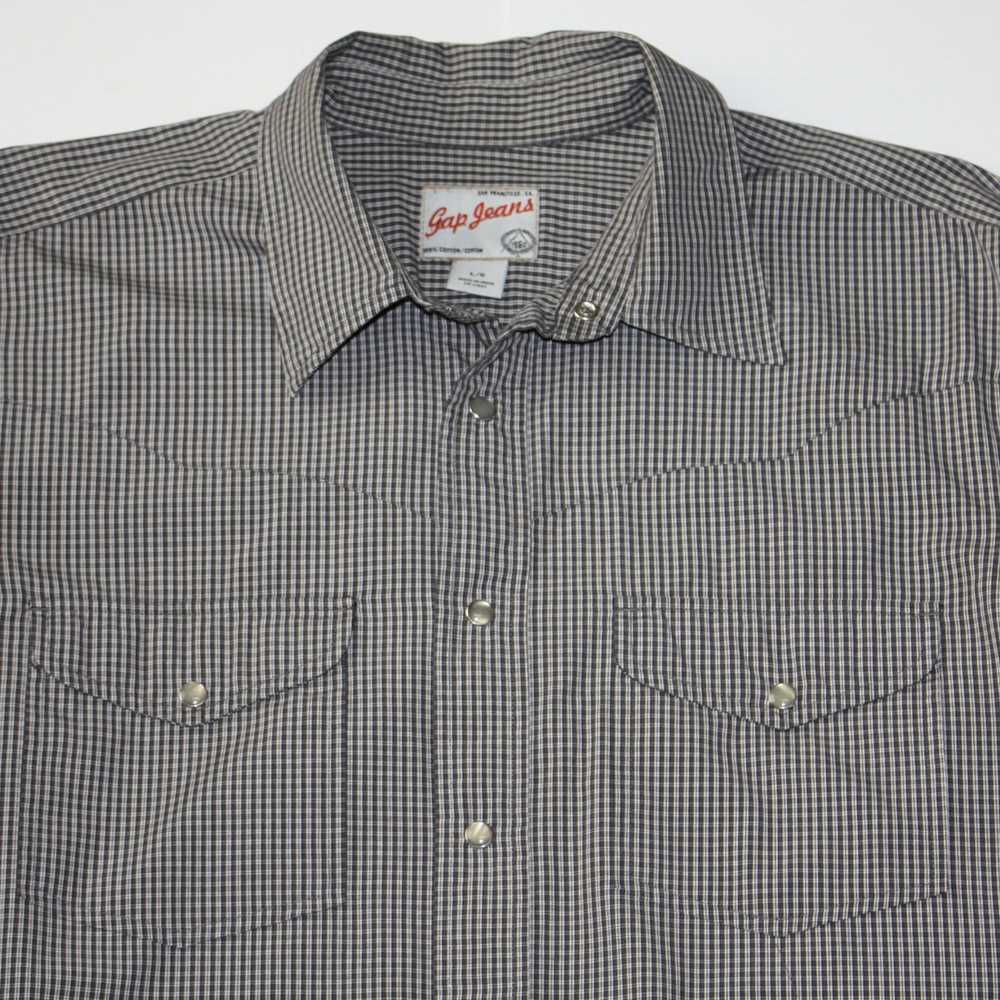 Gap Gap Jeans Men's Check Print Shirt size Large - image 2