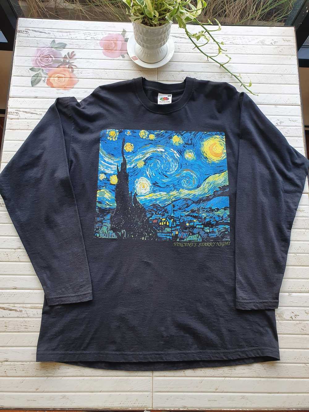 Vintage Vincent Van Gogh Starry Night Art - image 2