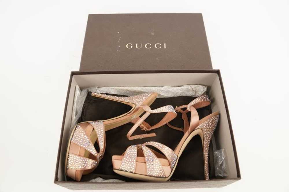 Gucci Gucci Sz 40 296269 Cystal Strappy Heels 477… - image 10