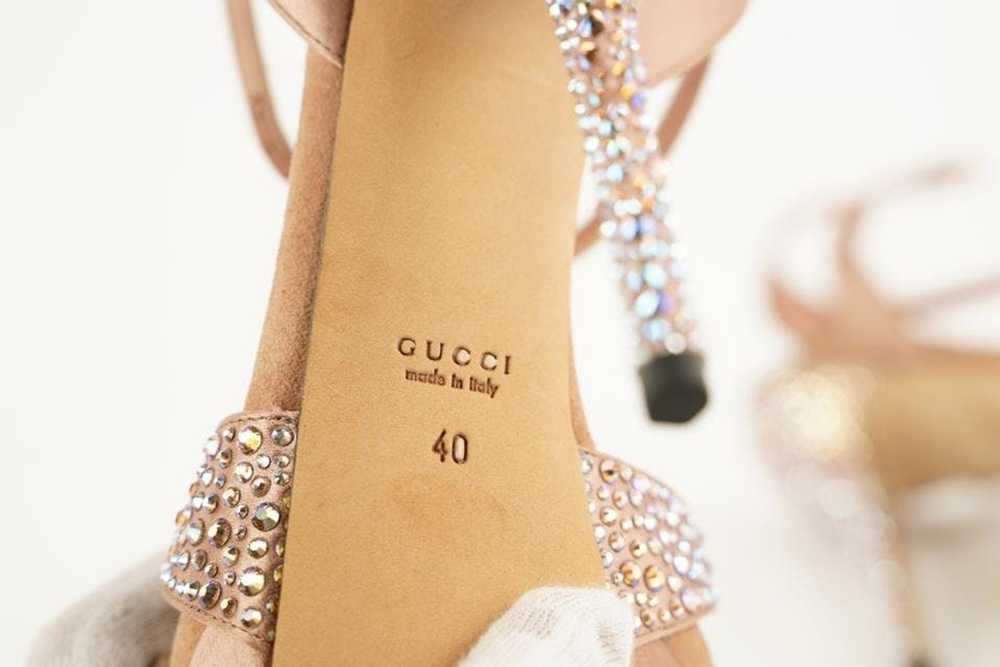 Gucci Gucci Sz 40 296269 Cystal Strappy Heels 477… - image 2