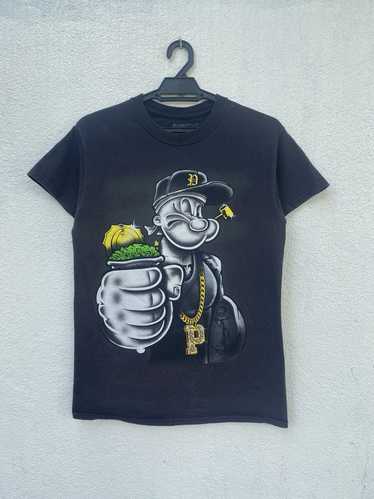 Cartoon Network × Vintage Popeye Overprint Tee - image 1