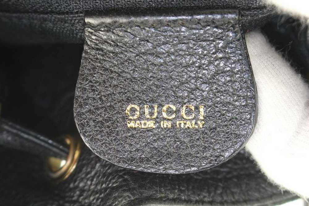 Gucci Gucci Black Suede Bamboo Mini Backpack 690g… - image 11