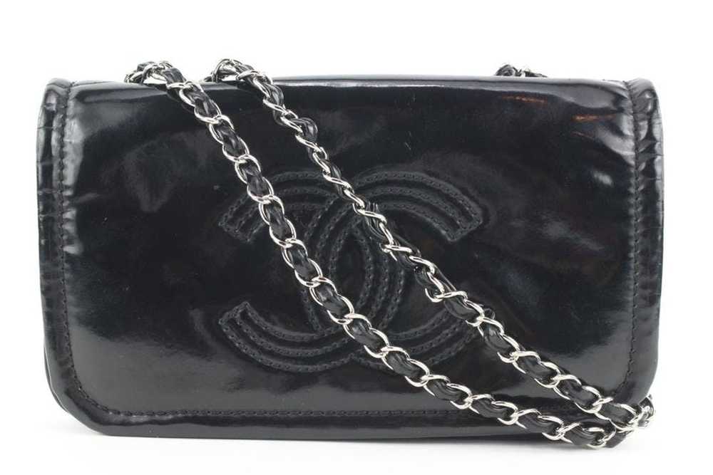 Chanel Chanel Patent CC Logo Chain Flap Chain Bag… - image 12