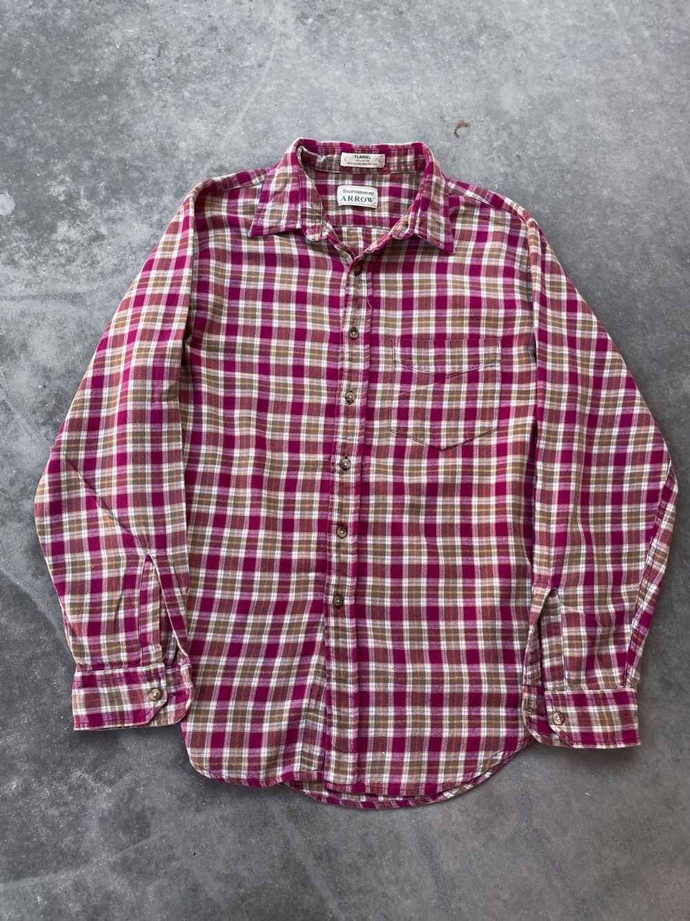 Flannel × Streetwear × Vintage Vintage 80's Plaid… - image 1