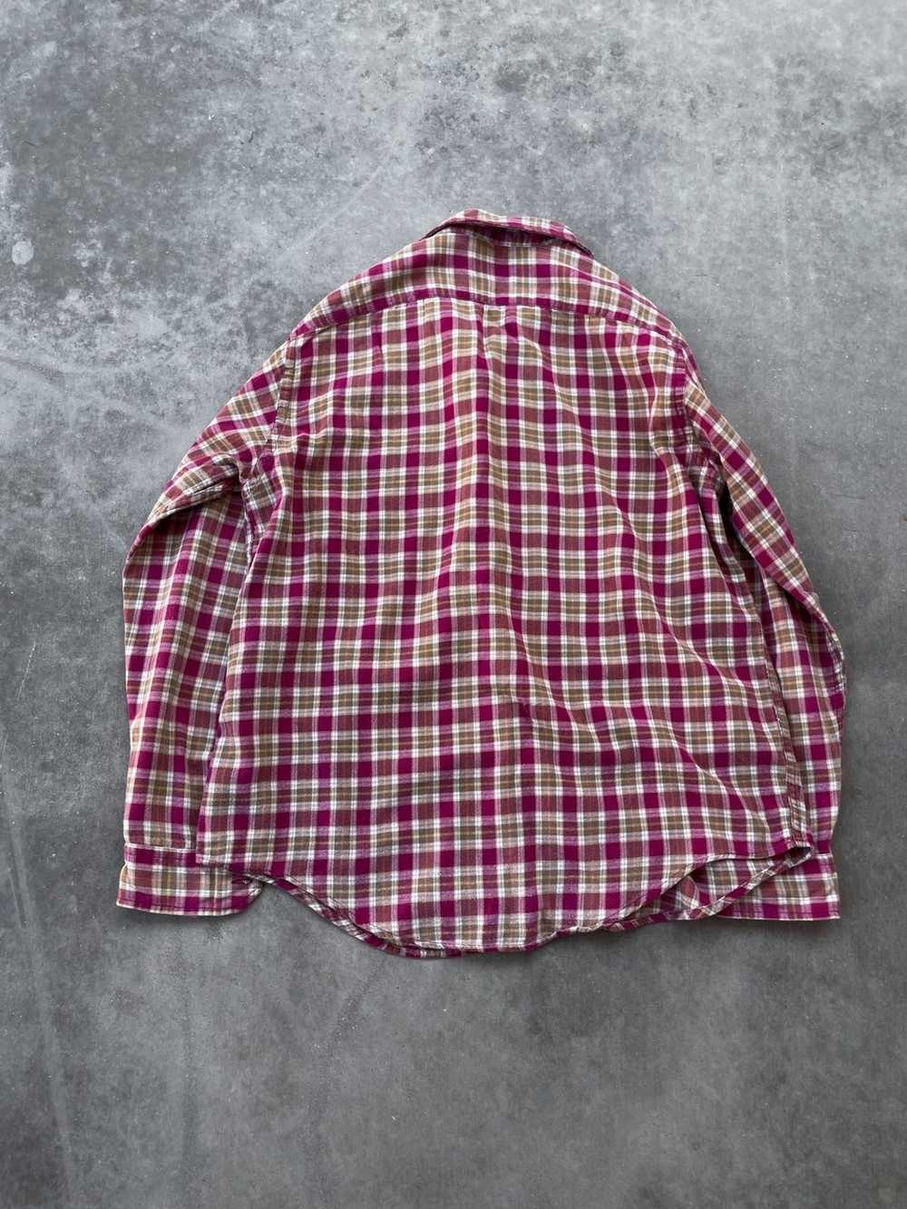 Flannel × Streetwear × Vintage Vintage 80's Plaid… - image 3