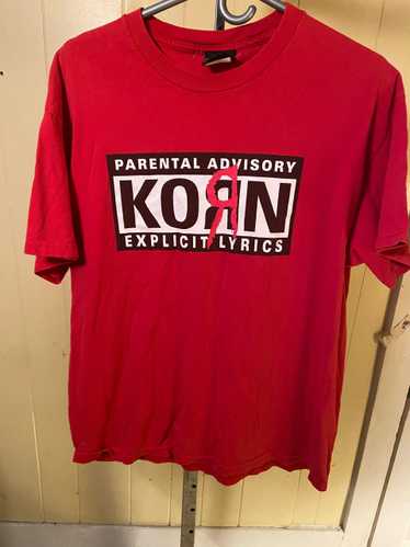 Vintage Korn parental advisory shirt