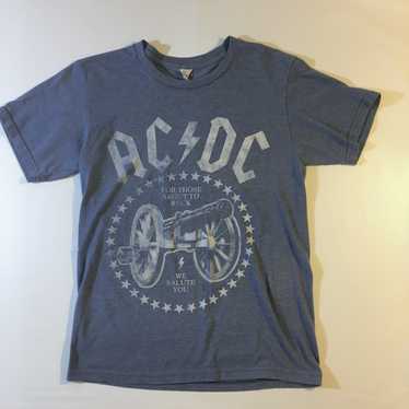 Rock and Roll Shirt - Acdc Shirt, Band Tee, Music Tee, Bleached Tee,  Sublimation, Rock And Roll Shirt, Rock, Rock Music, Band, 70S, Vintage,  Retro