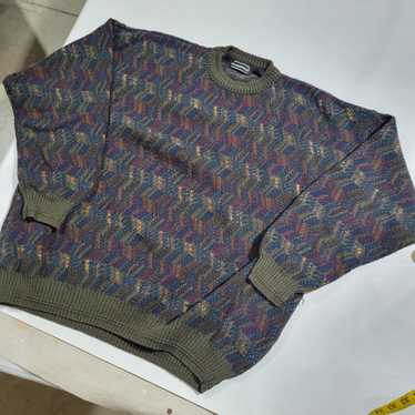 Coloured Cable Knit Sweater × Streetwear × Unsoun… - image 1