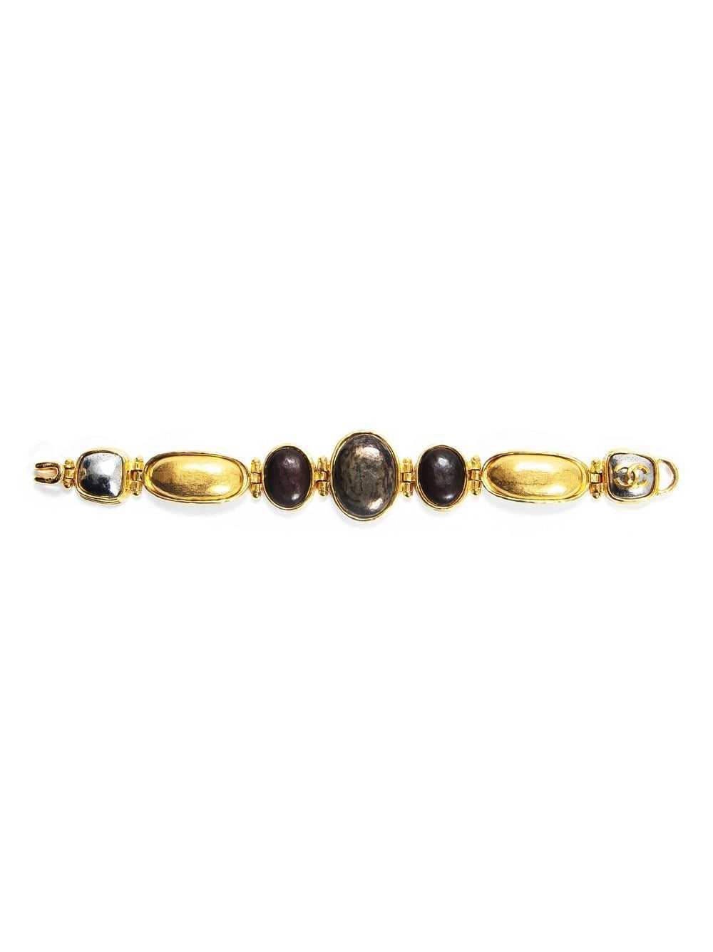 CHANEL Pre-Owned 1997 stone-embellished bracelet … - image 4