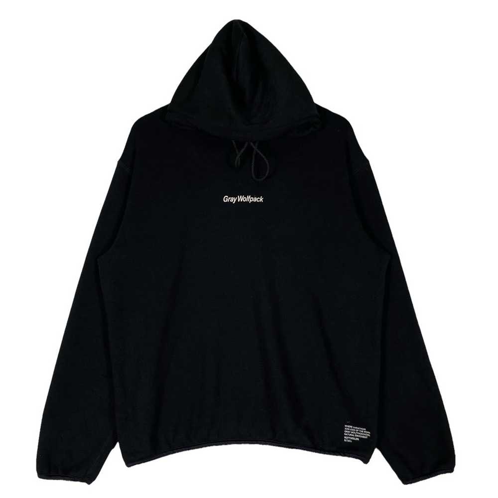 Japanese Brand Rottweiler Gray Wolfpack Hoodie - image 1