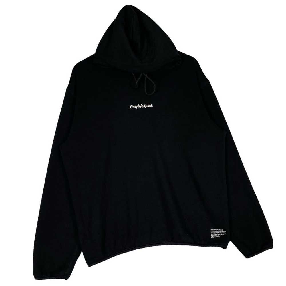 Japanese Brand Rottweiler Gray Wolfpack Hoodie - image 2