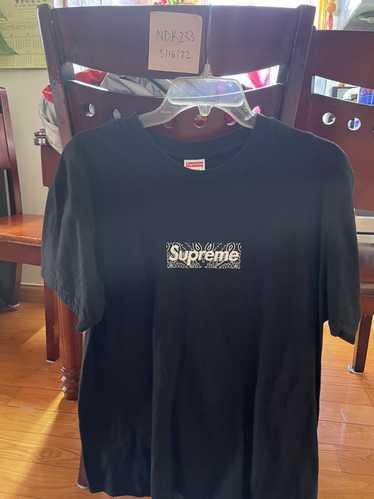 SS21 Supreme 'Bandana Small Box Logo' Tee Black — The Pop-Up📍