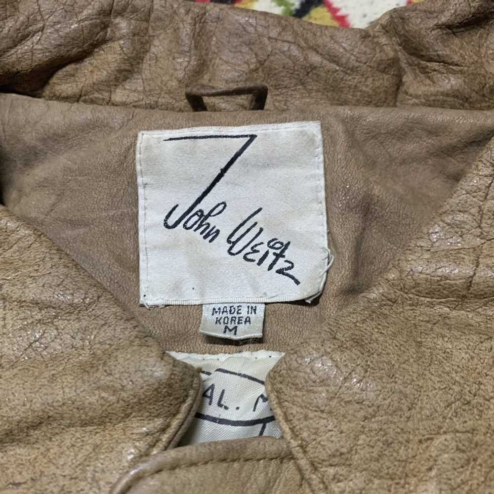 John Weitz × Leather Jacket × Vintage Vintage Joh… - image 4
