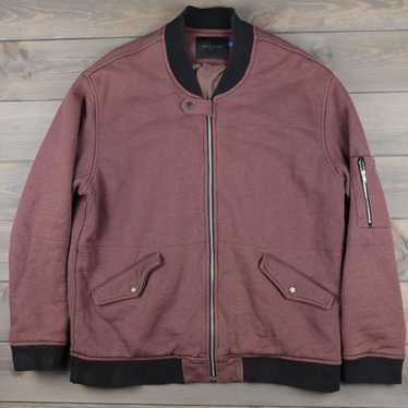 Streetwear × Wood Wood Wood Wood burgundy bomber … - image 1