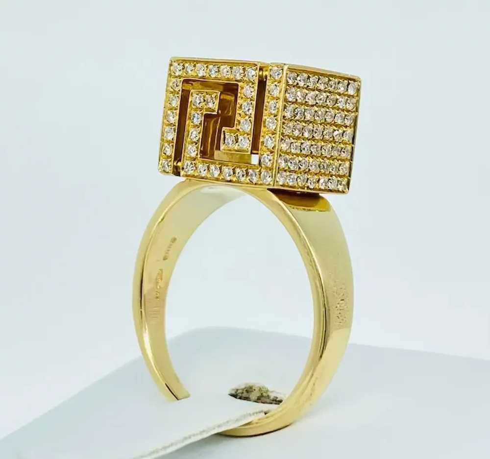 Versace Fine Jewelry Greek Key Cube VVS Diamond E… - image 11