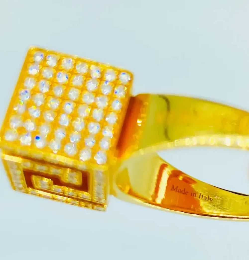 Versace Fine Jewelry Greek Key Cube VVS Diamond E… - image 2