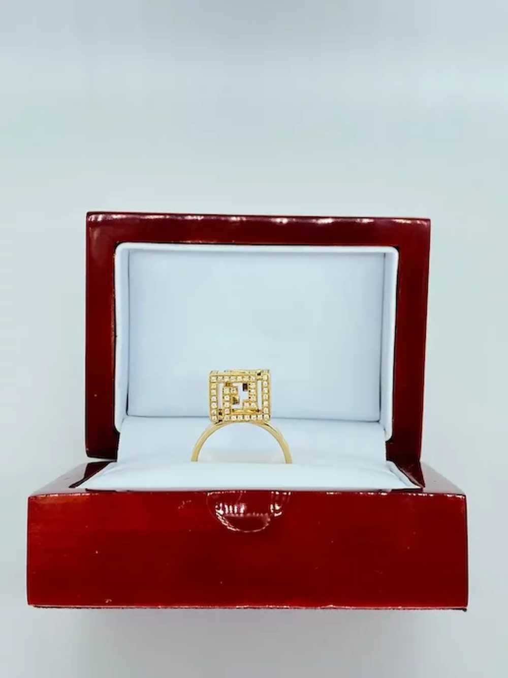 Versace Fine Jewelry Greek Key Cube VVS Diamond E… - image 5