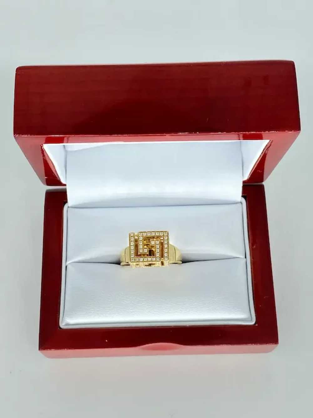 Versace Fine Jewelry Greek Key Cube VVS Diamond E… - image 6