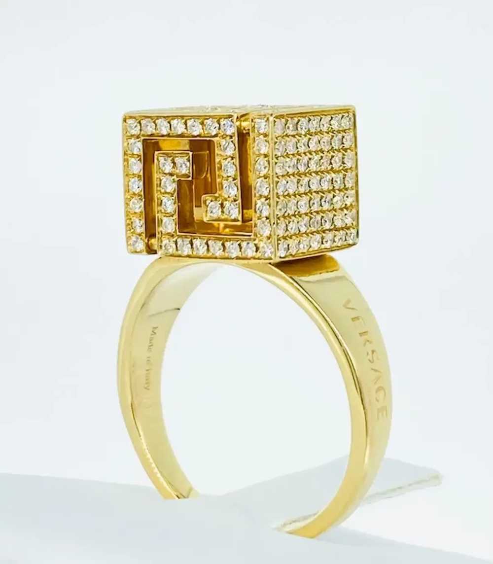 Versace Fine Jewelry Greek Key Cube VVS Diamond E… - image 7