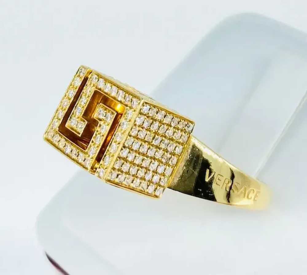 Versace Fine Jewelry Greek Key Cube VVS Diamond E… - image 8