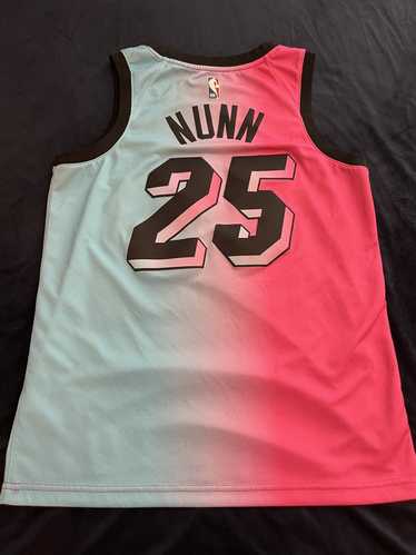 CustomCat Miami Heat Vice City Retro NBA Crewneck Sweatshirt Black / M