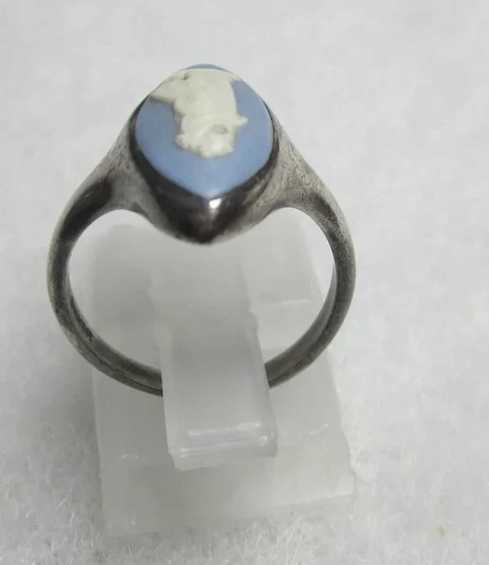 Vintage Wedgwood Sterling Silver Jasperware Ring … - image 6