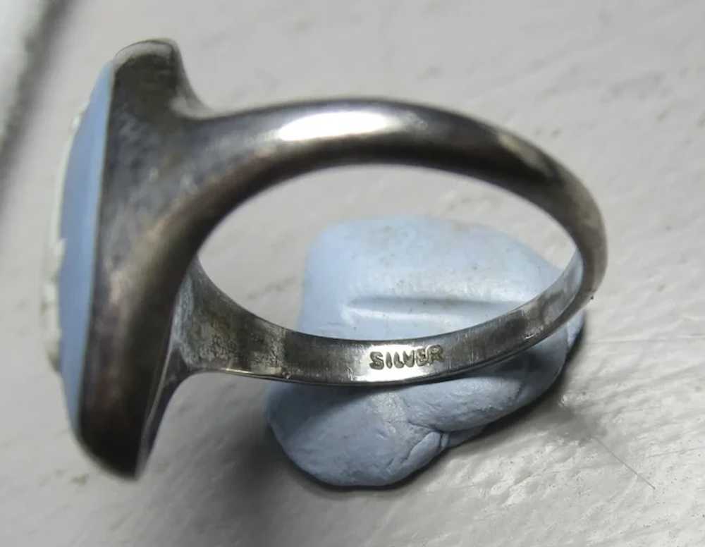 Vintage Wedgwood Sterling Silver Jasperware Ring … - image 7