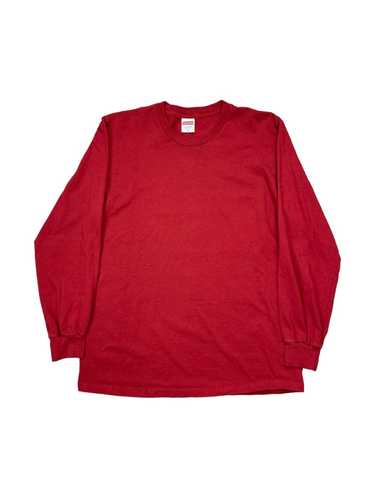 Supreme Supreme Blank Red Long Sleeve T-Shirt