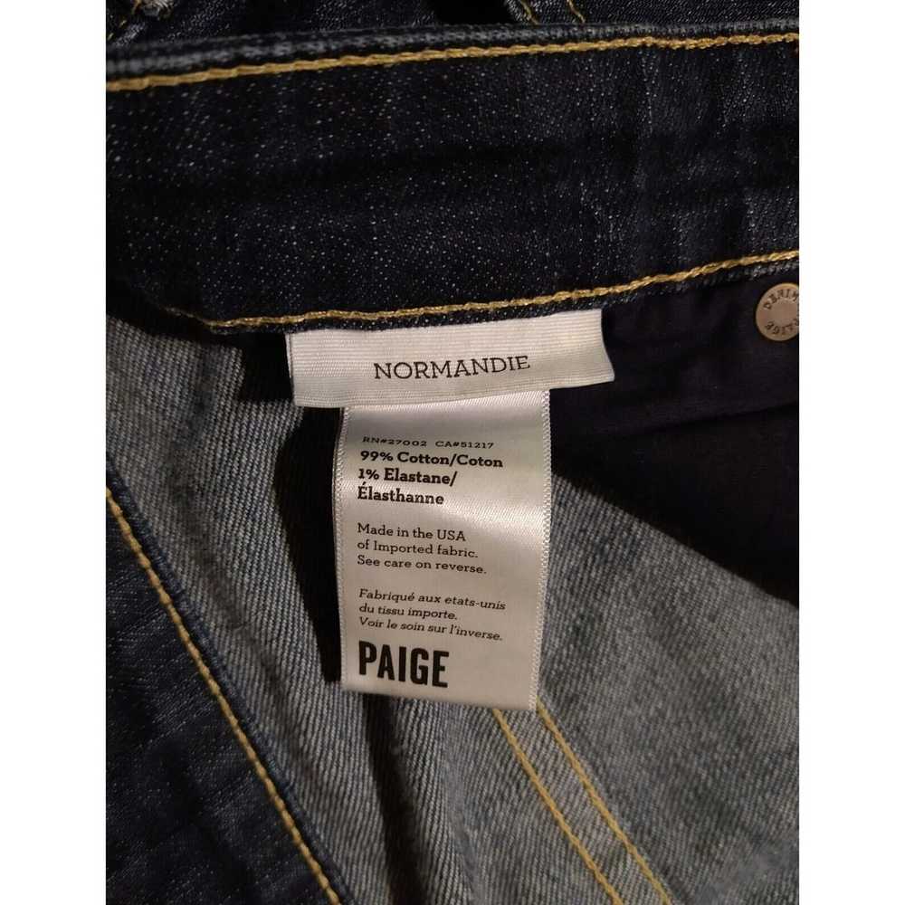 Paige Paige Normandie Straight Fit Denim Jeans Da… - image 8