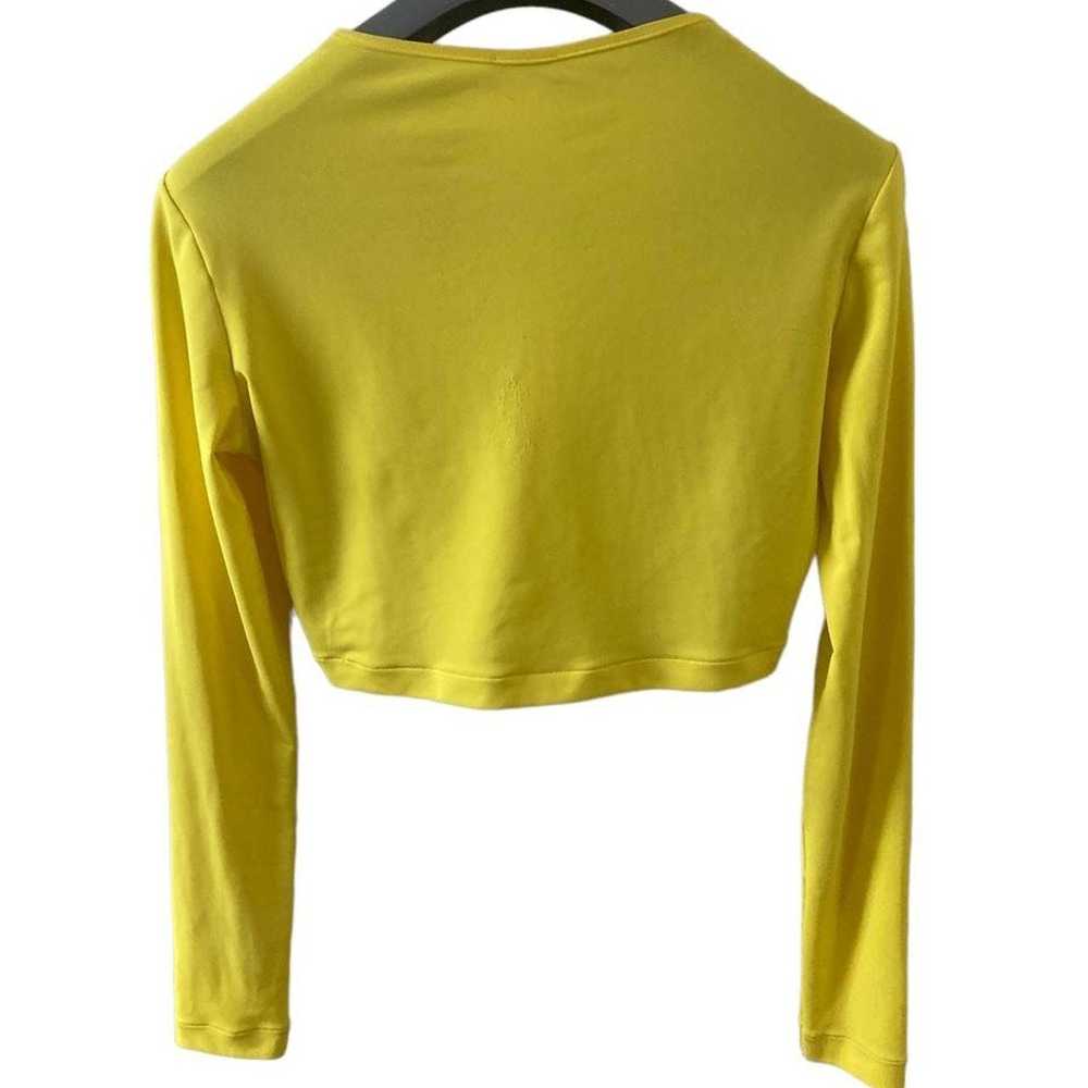 Chanel chanel sporty ‘95 neon yellow logo crop to… - image 2