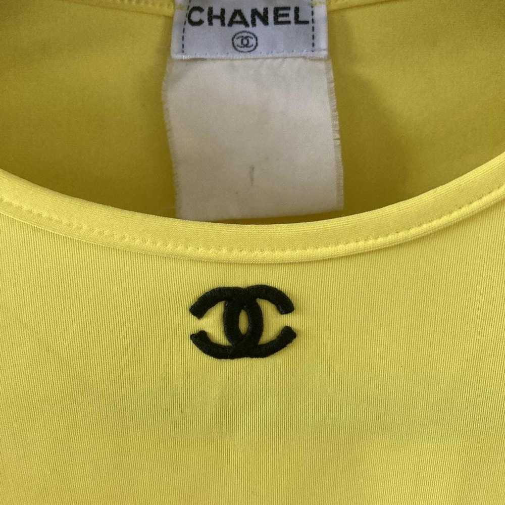Chanel chanel sporty ‘95 neon yellow logo crop to… - image 3