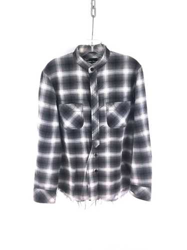 Number (N)ine Distressed Flannel Buttonup