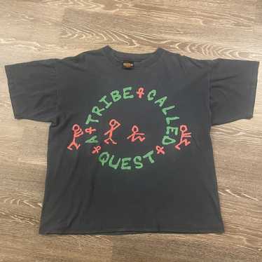 Solid Threads Can I Kick It Fun Sports Graphic Tee | Cool Tribe Called Quest T-Shirt Triblend Gold / XX-Large