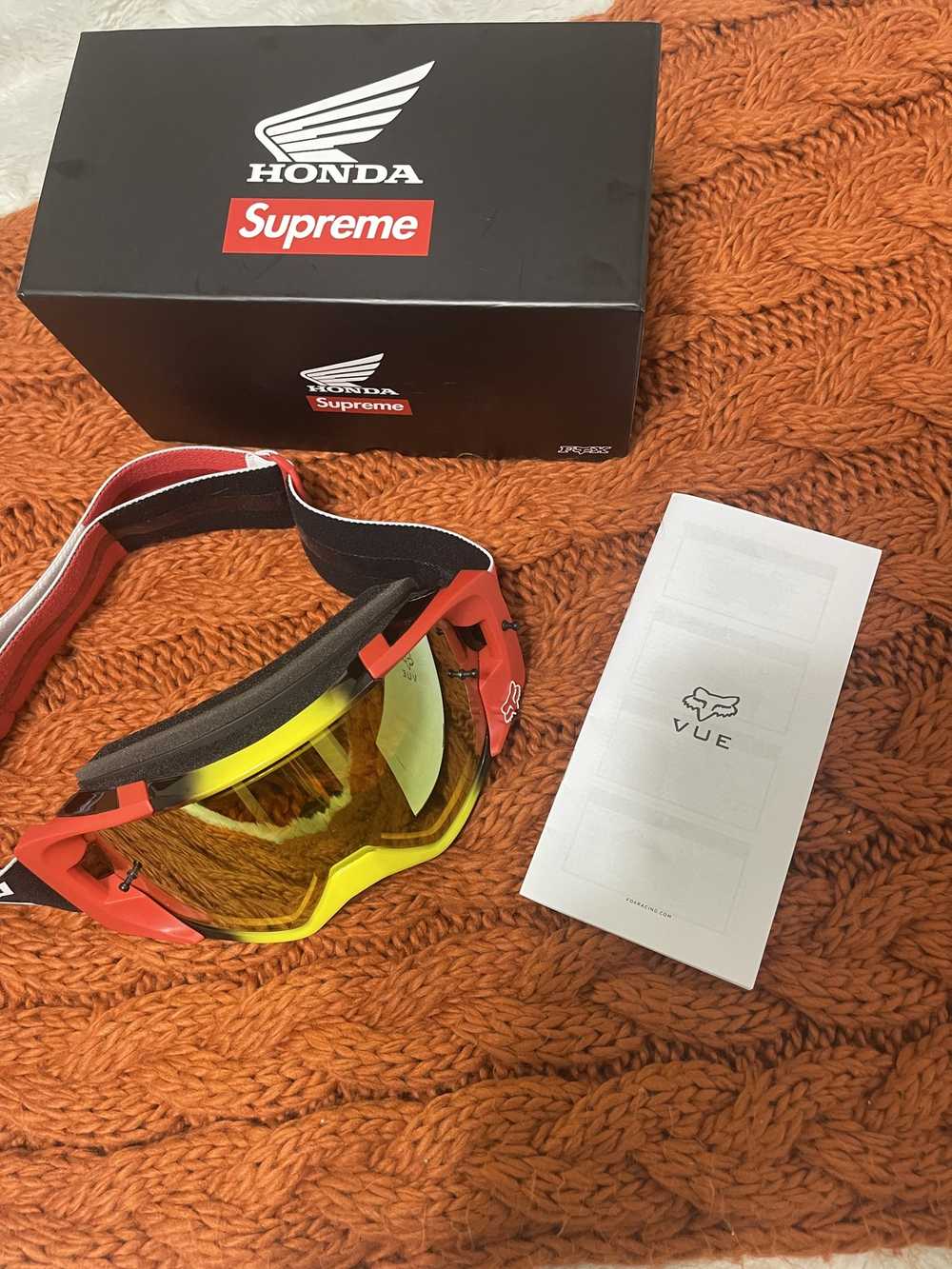 Supreme Honda Fox Racing Vue Goggles Red