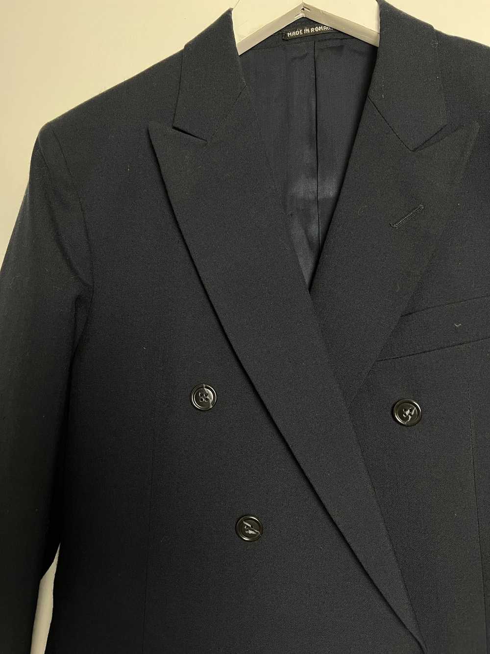 Vintage Navy Doubled Breasted Blazer - image 4