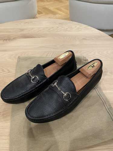 Gucci Gucci Black Leather Driver Loafers - image 1