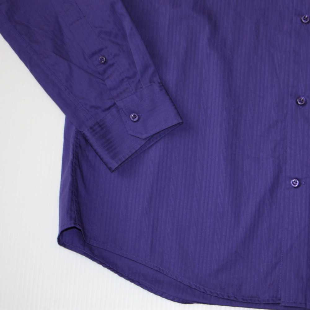 Mexx Metropolitan Slim Fit Purple Dress Shirt siz… - image 3