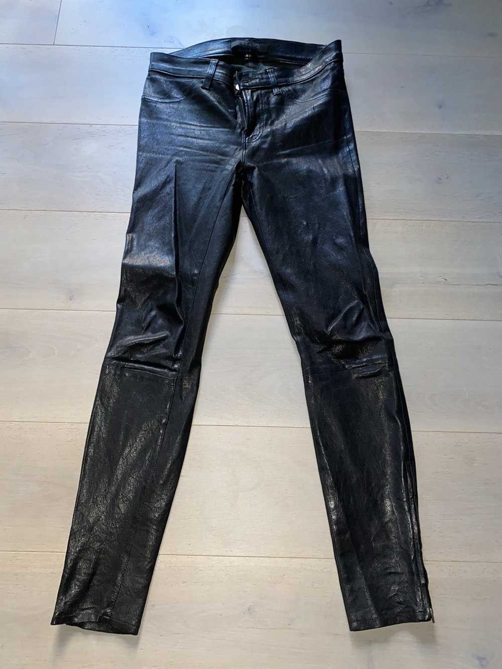 J Brand J Brand Quality Leather Jeans - image 1