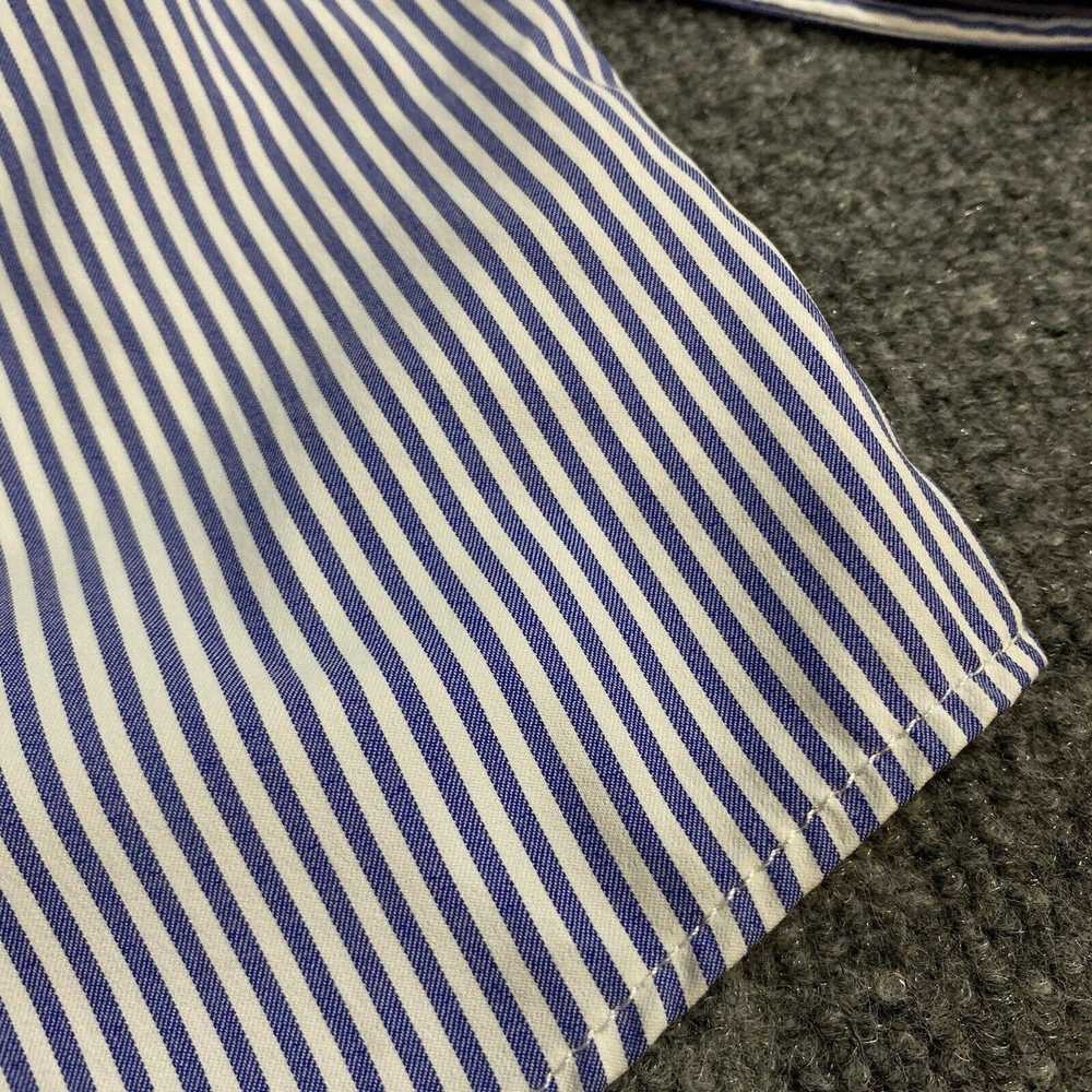 UNTUCKit Untuckit Mens Shirt L White Blue Stripe … - image 2