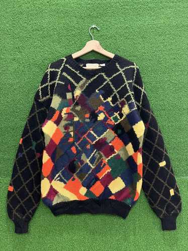 Coloured Cable Knit Sweater × Italian Designers H… - image 1