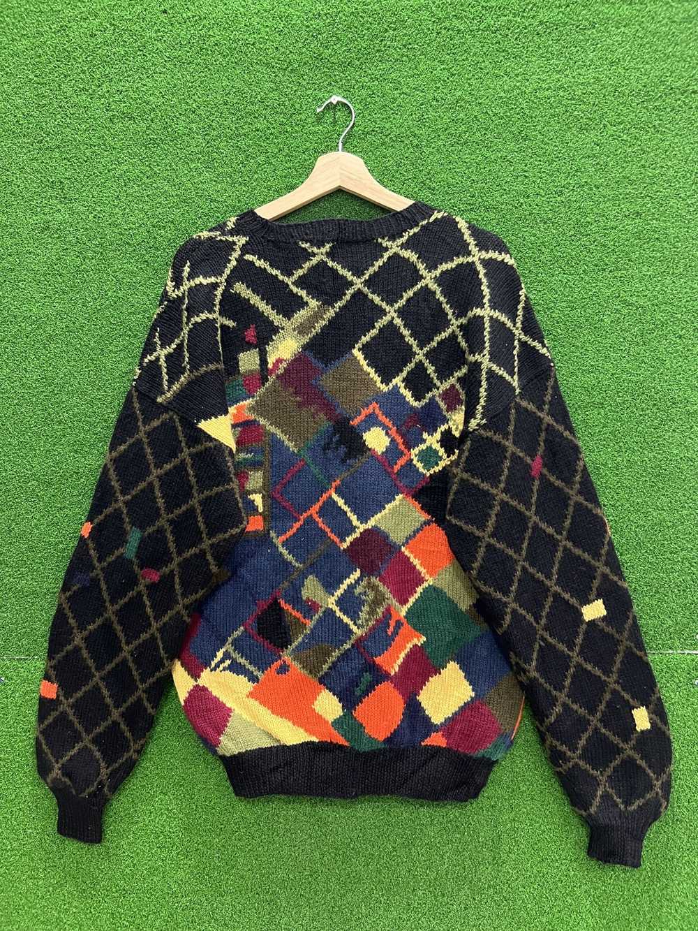 Coloured Cable Knit Sweater × Italian Designers H… - image 2